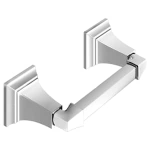 TS-Series Wall Mounted Double Post Toilet Paper Holder in Chrome