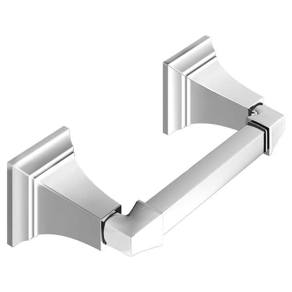 TS-Series Wall Mounted Double Post Toilet Paper Holder in Chrome