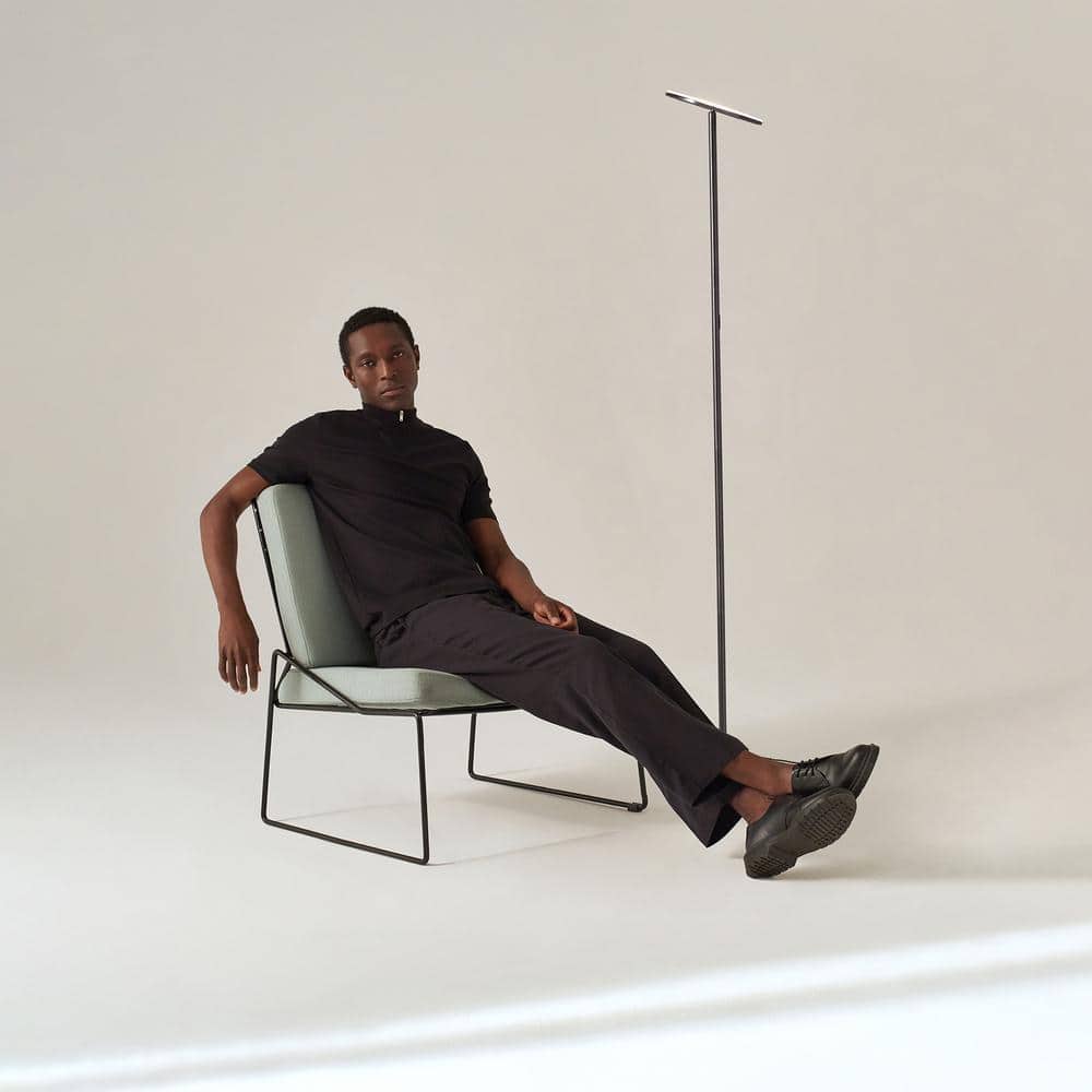Brushed Nickel 67" LED Torchiere Floor Lamp with Voice Control