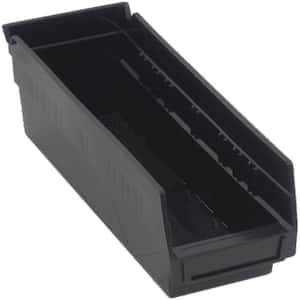 Conductive Shelf 3 Qt. Storage Tote in Black (36-Pack)