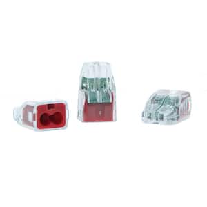 2-Port In-Sure Push-In Wire Connector, Red (300-Jar)
