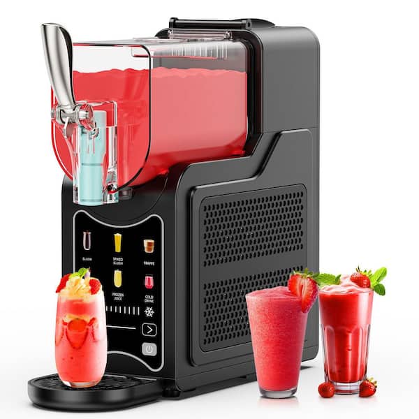 76 oz. Grey Snow Cone Machine Frozen Drink Maker with 5 Preset Programs and Self-Cleaning Function