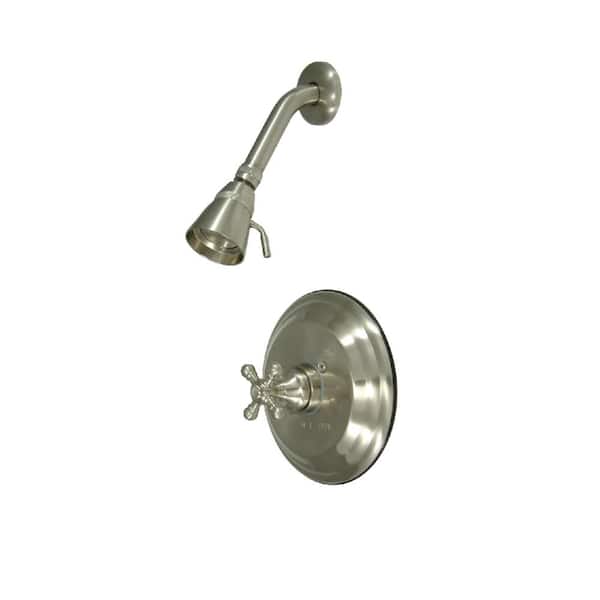 Kingston Brass Metropolitan Single Handle 1-Spray Shower Faucet 1.8 GPM with Pressure Balance in. Brushed Nickel