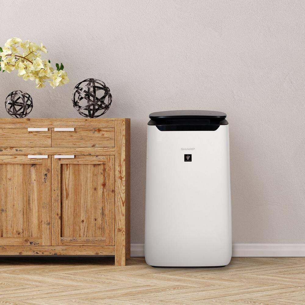 White Smart HEPA Air Purifier with Alexa Compatibility