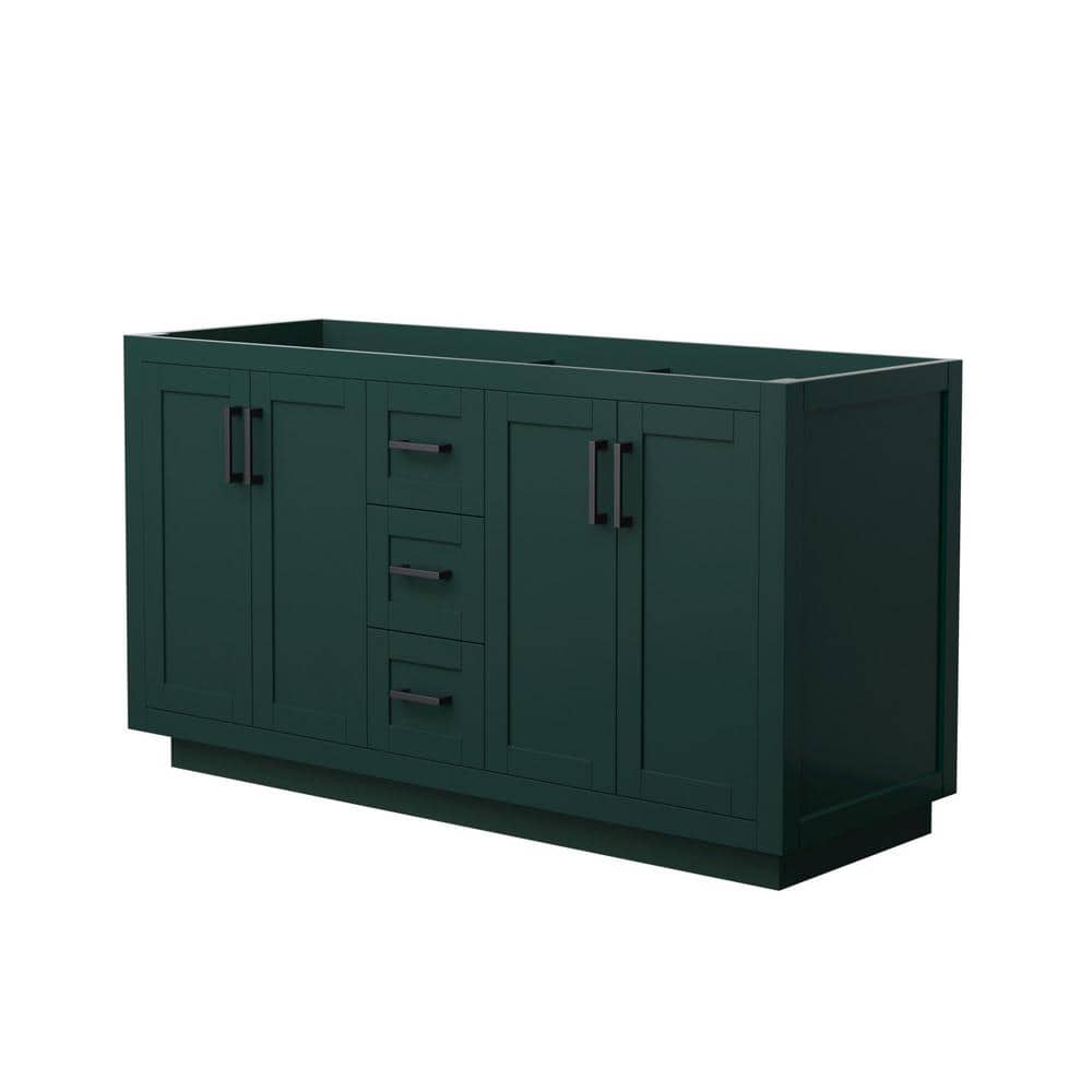 Miranda 59.25 in. W x 21.75 in. D x 33 in. H Double Bath Vanity Cabinet without Top in Green price history on PriceWatchPro