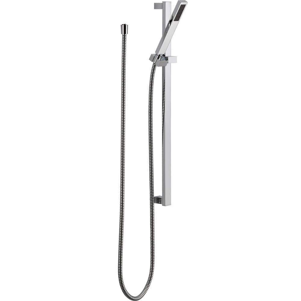 Chrome Adjustable Height Wall Mounted Handheld Shower
