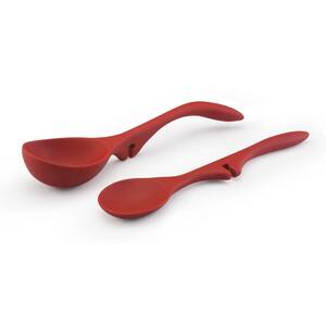 Silicone Lazy Spoon and Ladle Set of 2