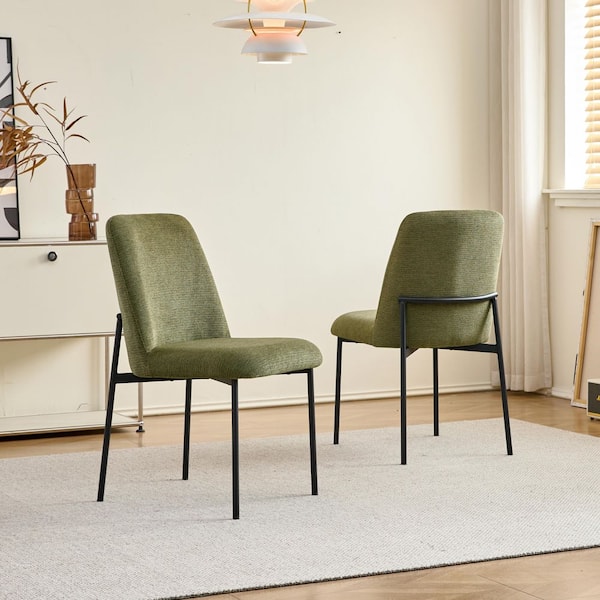 New Classic Furniture Erik Green Fabric Upholstered Side Chair Set Of 2