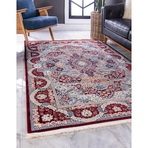 Narenj Glasgow Burgundy 3' 0 x 5' 0 Area Rug