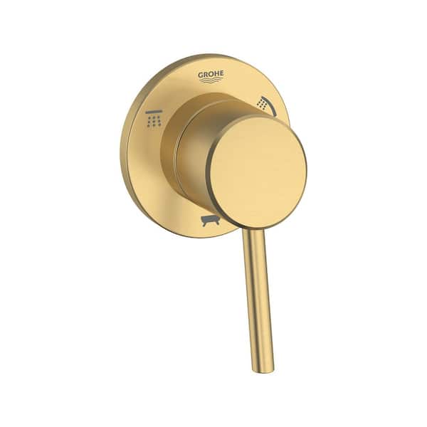 GROHE Concetto 1-Handle 3-Way Diverter Valve Only Trim Kit in Brushed Cool Sunrise (Valve Sold Separately)