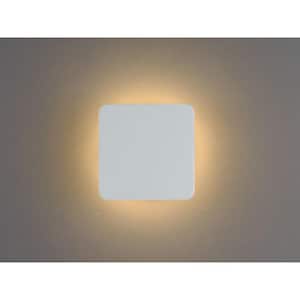 Z-2025 LED Collection 1-Light Satin White Frosted Glass LED Modern Wall Light