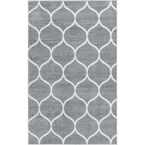 Unique Loom Area Rug Trellis Frieze C...
