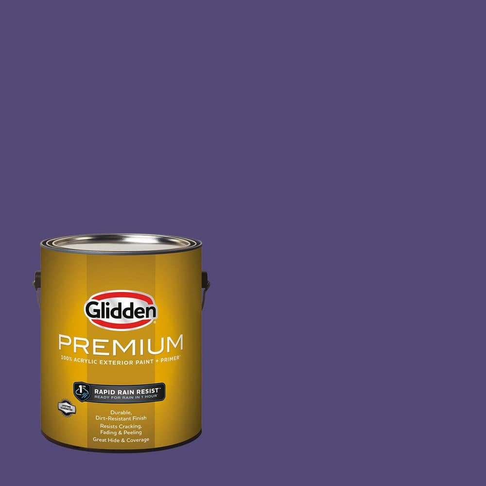 Glidden Premium 1 gal. PPG1175-7 Imperial Purple Flat Exterior