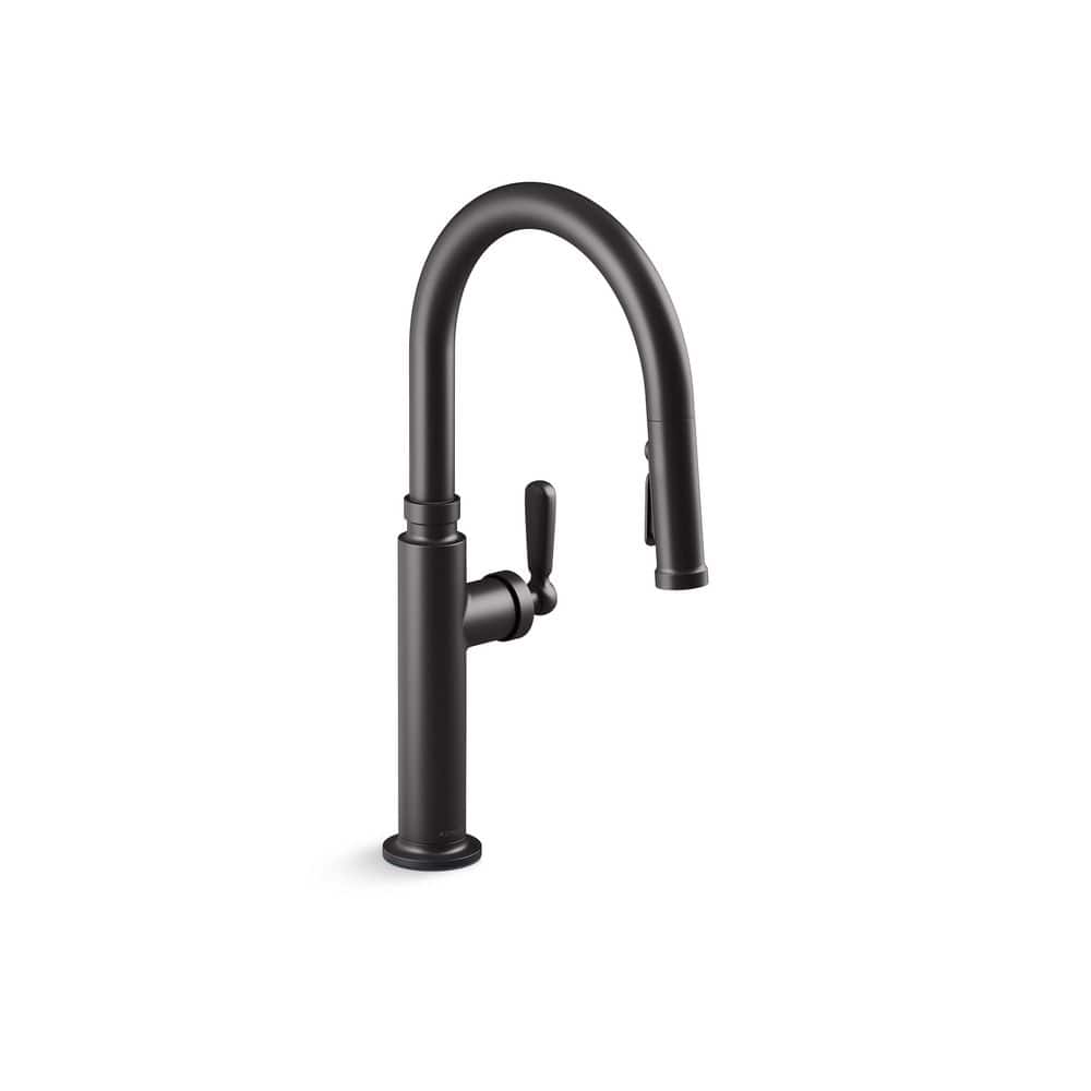 Edalyn By Studio McGee Single Handle Pull Down Sprayer Kitchen Faucet With  Sprayhead in Matte Black