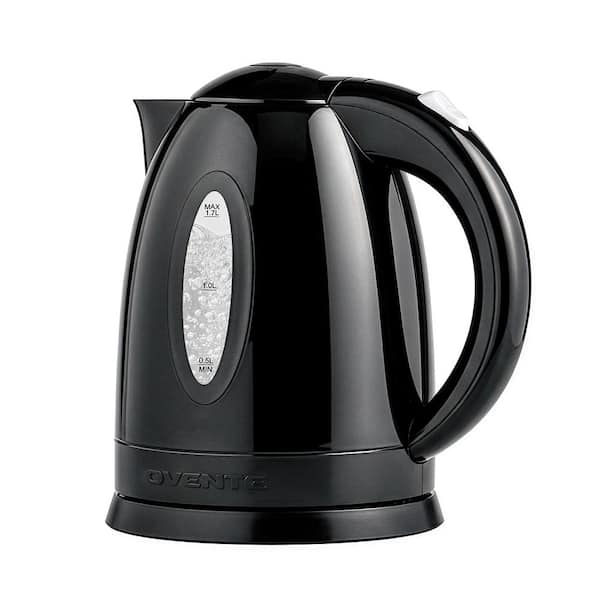 1.7L Black BPA-Free Electric Kettle, Fast Heating Water Boiler with Auto Shut-Off and Boil-Dry Protection
