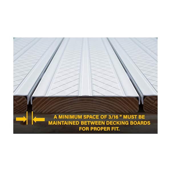 Deck-Top - 8 ft. x 1/2 in. x 5-1/2 in. Coastal Grey PVC Decking Board Covers for Composite and Wood Patio Decks (10-Pack)