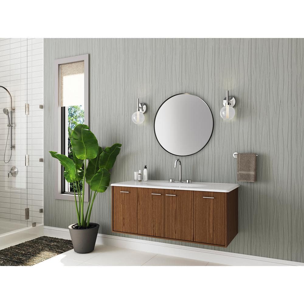 Polished Chrome 12" Dimmable LED Lacemaker Sconce