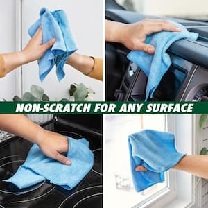 14 in. x 14 in. All-Purpose Microfiber Cloth Towels (24-Pack)