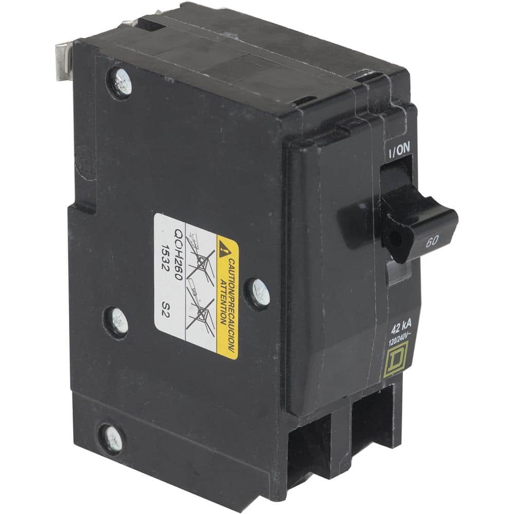 QO 60 Amp 42kA 2-Pole Plug-In Circuit Breaker price history on PriceWatchPro
