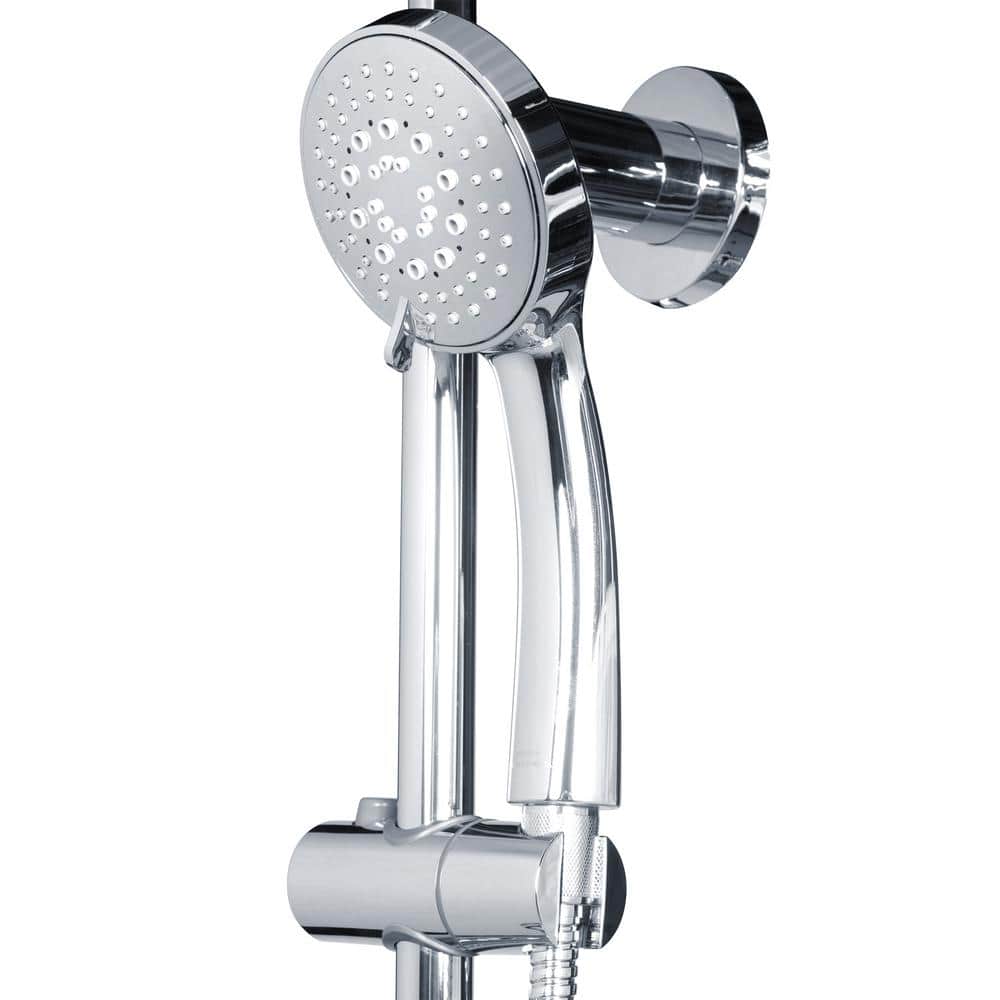 Chrome Multi-Function Rain Shower System with Handheld