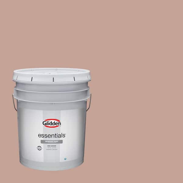 Glidden Essentials 5 gal. PPG1061-4 Just Rosey Flat Interior Paint