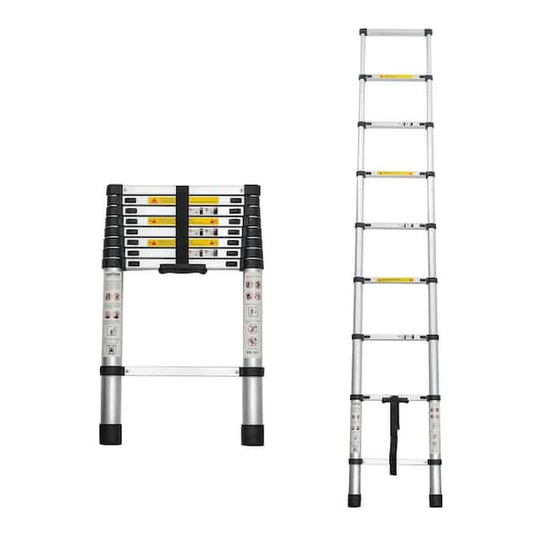 Avex 8.5 ft. Aluminum Multi-Purpose Heavy Duty Telescopic Extension Ladder with 300 lbs. Load Capacity