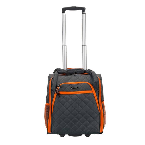 Rockland Charcoal Melrose Wheeled Underseat Carry-On