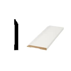LWM620 - 15/32 in. D x 4-1/4 in. W Primed Medium Density Fiberboard (MDF) Baseboard Molding