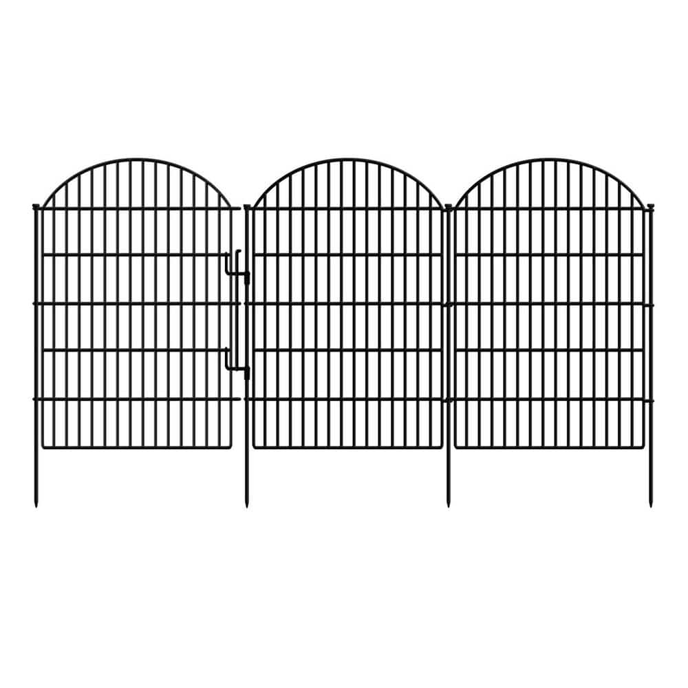 10 Panels Decorative Metal Garden Fence with Lock, 40in (H) x 22. 31ft (L) No Dig Animal Barrier price history on PriceWatchPro