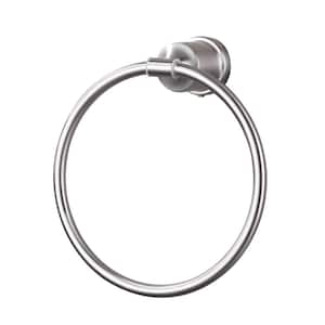 Brushed Nickel Towel Ring for Bathroom 1-Pack, Stainless Steel Kitchen Bath Towel Holder Wall Mount
