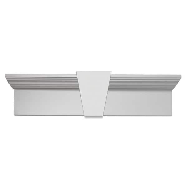 54 in. x 11 in. x 6 in. Polyurethane Window and Door Crosshead with Keystone