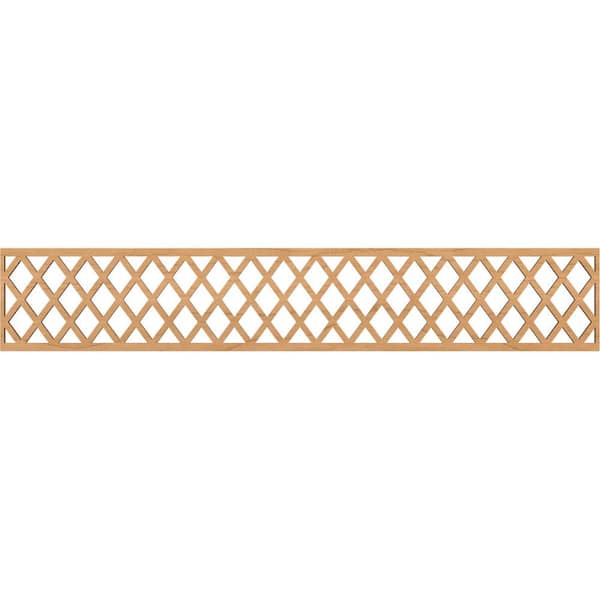 Ekena Millwork Manchester Fretwork 0.25 in. D x 46.625 in. W x 8 in. L Maple Wood Panel Moulding