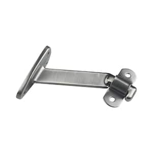 4-1/16 in. (103 mm) Antique Nickel Heavy-Duty Aluminum Handrail Bracket for Flat Bottom Handrail with Adjustable Angle