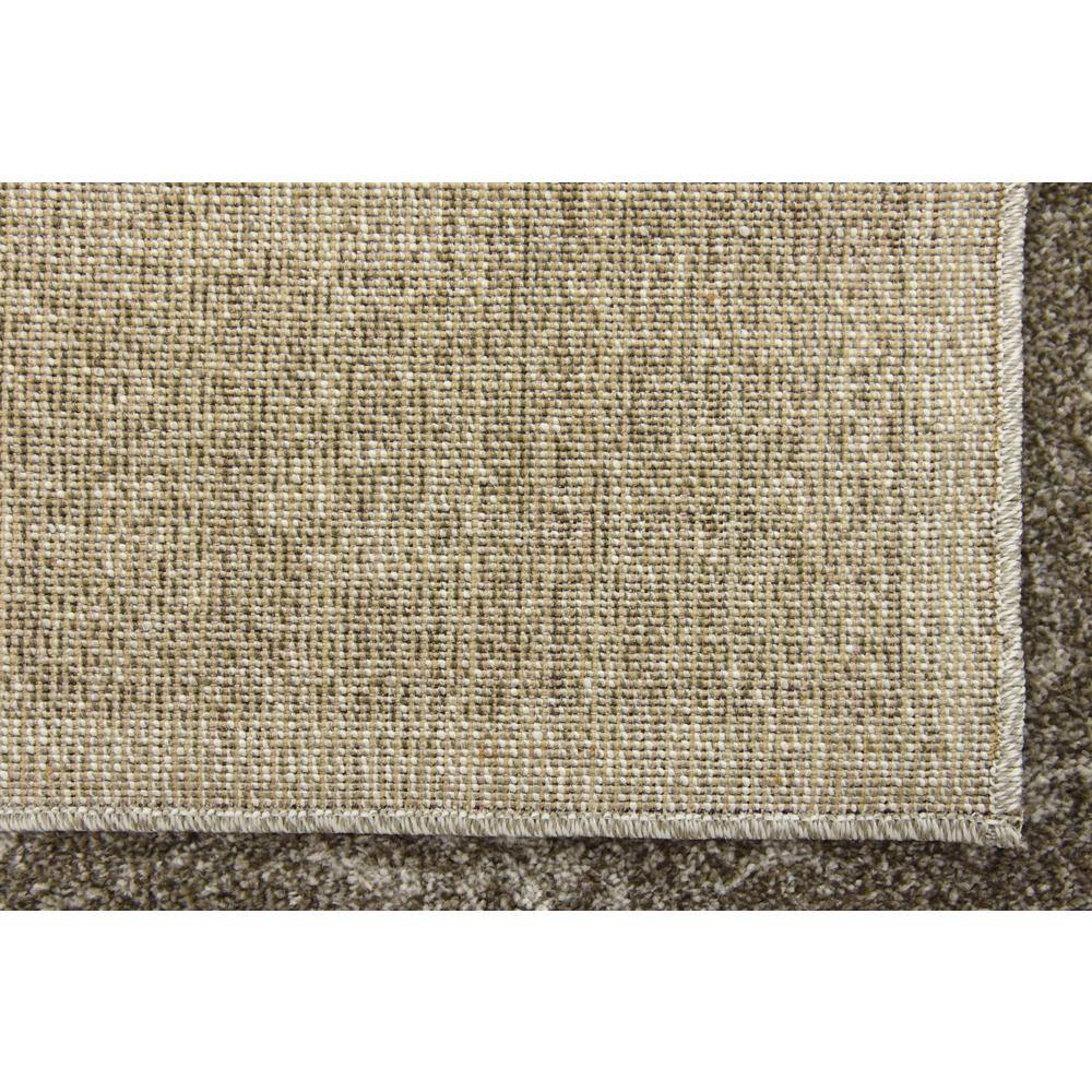 Light Gray Floral Synthetic Reversible Rectangular Rug 2x3 ft