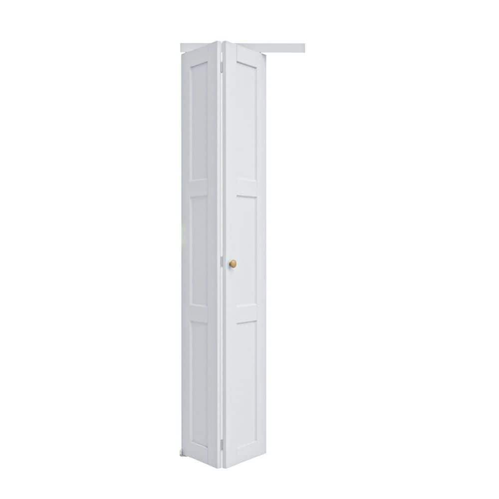 24 in. x 80 in. 3-Panel Solid Core White Primed Composite MDF Interior Closet Bi-fold Door with Hardware Kit price history on PriceWatchPro