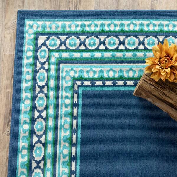 Home Decorators Collection Tonga Navy 9 ft. x 13 ft. Indoor