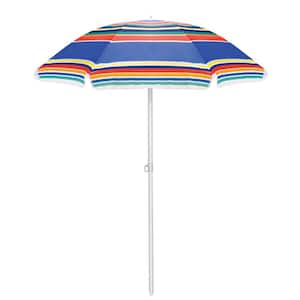 5.5 ft. Beach Patio Umbrella in Multicolor
