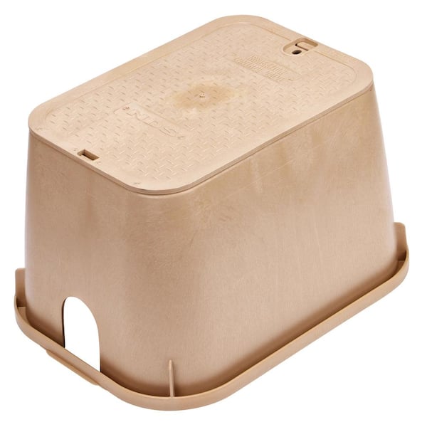 NDS 14 in. X 19 in. Rectangular Standard Series Valve Box and Cover, Sand Box, Sand ICV Cover