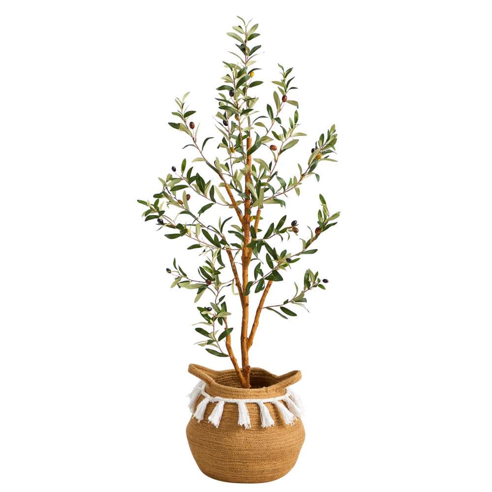  Maia Shop Olive, Artificial Tree with Natural Trunks, Made with  The Best Materials, Ideal for Home Decoration, Artificial Plant 5 feet Tall  - 60 inches : Home & Kitchen