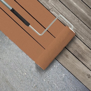 1 gal. #PFC-17 Rusty Orange Textured Low-Lustre Enamel Interior/Exterior Porch and Patio Anti-Slip Floor Paint