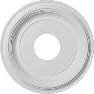 1-1/4 in. P X 13 in. OD X 3-1/2 in. ID Traditional Thermoformed PVC Ceiling Medallion (Fits Canopies up to 7 1/2")