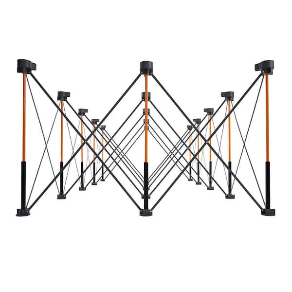 30 in. x 48 in. x 96 in. Steel Centipede Work Support Sawhorse with Accessories