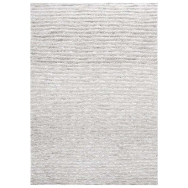 SAFAVIEH Audrey 5 ft. x 7 ft. Light Gray/Ivory Parallel Striped Area Rug