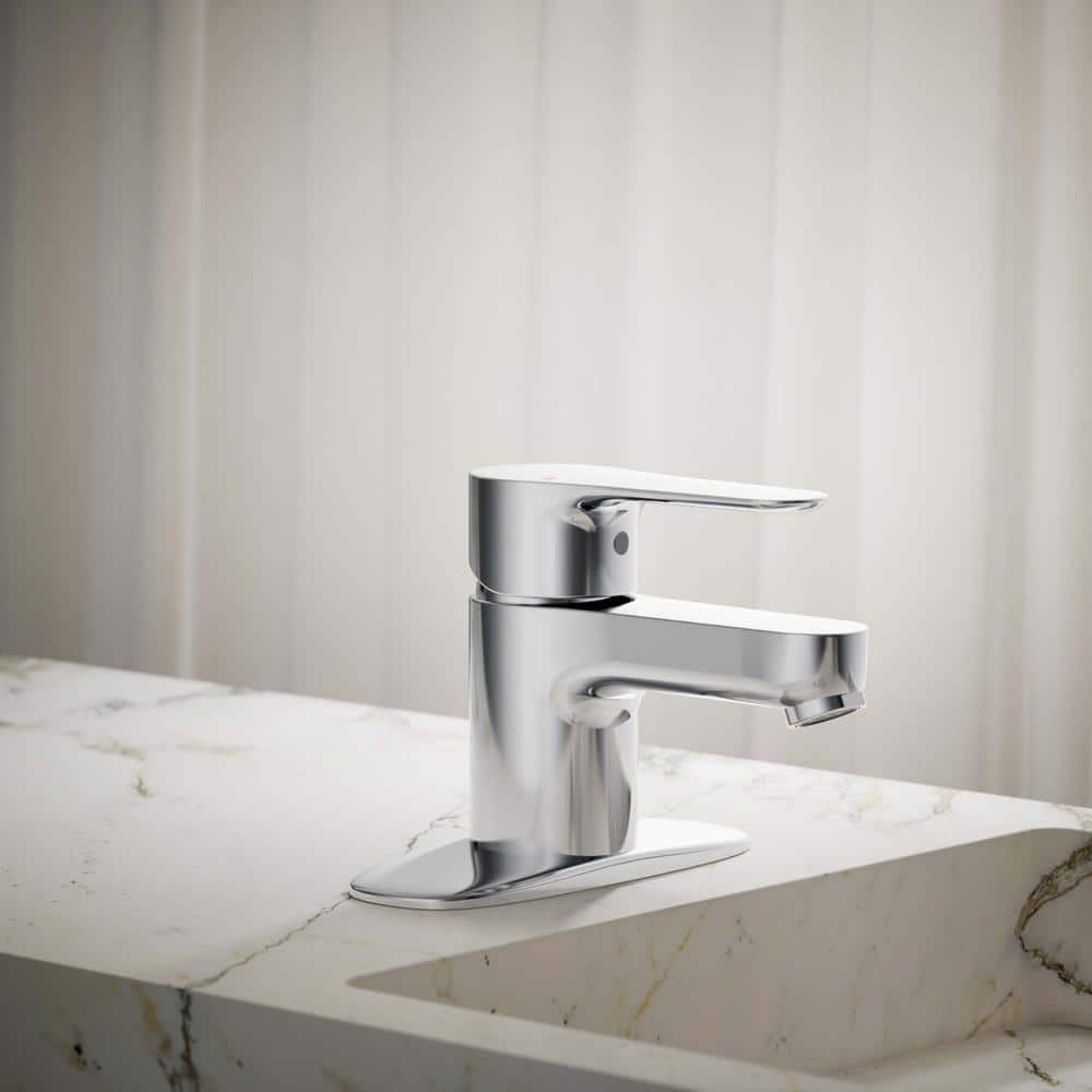 July Polished Chrome Single-Handle 4-in Centerset Bathroom Faucet