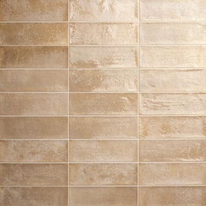 Village Coral White 4 in. x 12 in. Matte Ceramic Wall Tile (10.98 sq. ft./Case)