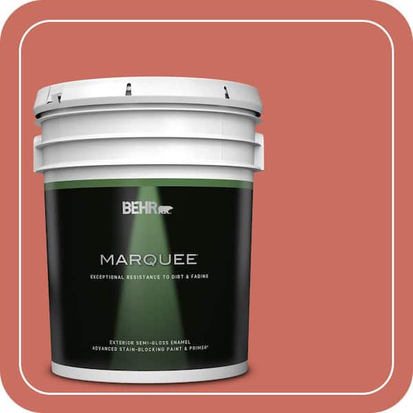 BEHR MARQUEE 5 gal. #M170-6 Dash of Curry Semi-Gloss Enamel Exterior Paint & Primer