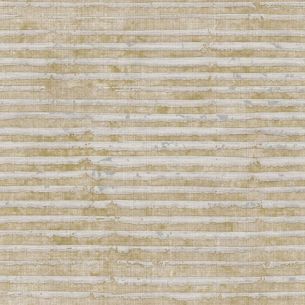 Dark/Light Beige Italian Textures 2-Horizontal Stripe Texture Vinyl on Non-