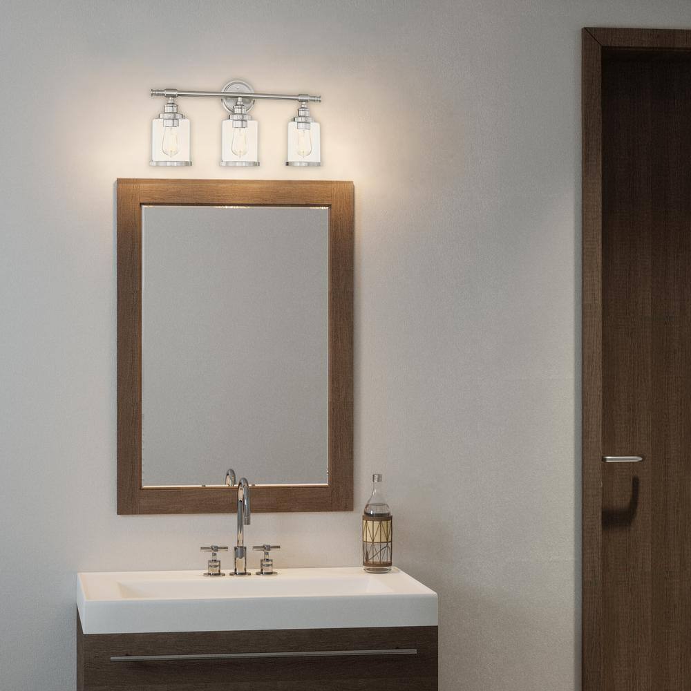 Alford 3-Light Brushed Nickel Dimmable Vanity Sconce