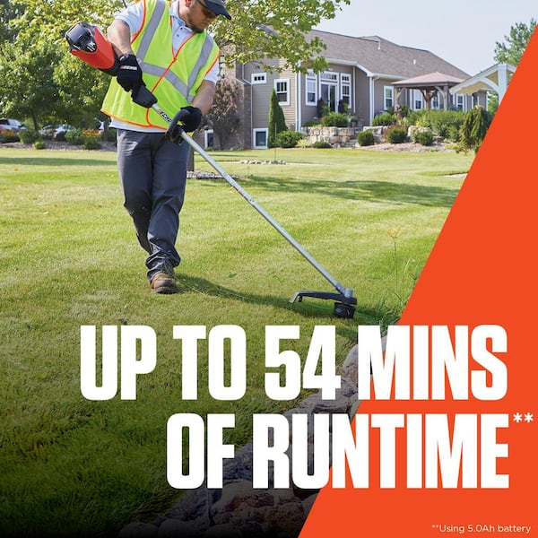 56V X Series 17 in. Cordless Battery Straight Shaft String Trimmer w/ Speed-Feed and 5.0Ah Battery and Rapid Charger