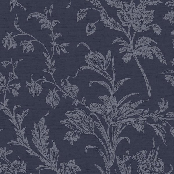 Laura Ashley Lloyd Midnight Sea Spray Wallpaper